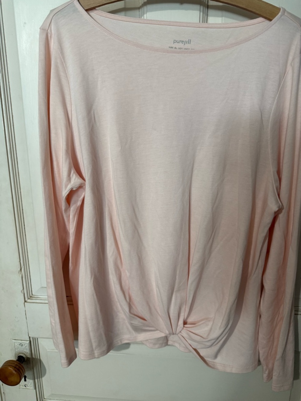 purejill J Jill pure jill soft knot top size L
NWOT pink blush